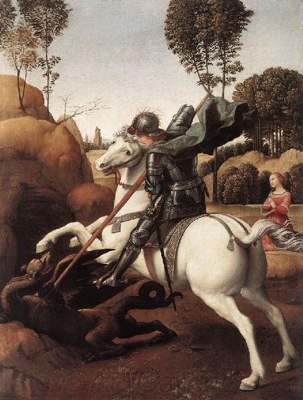 RAFFAELLO Sanzio St George and the Dragon st Spain oil painting art